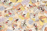 Disney Mickey Mouse American Comics Style Quilted Fabric printed in Japan by the Half Yard